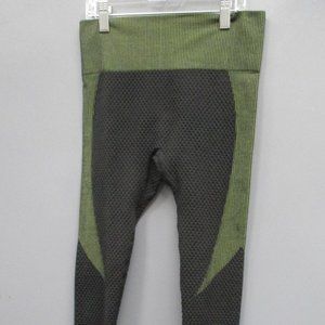 Girls Jogger Size 5 Green/Black Flat Front Elastic Waist Stretch Sweat Pants